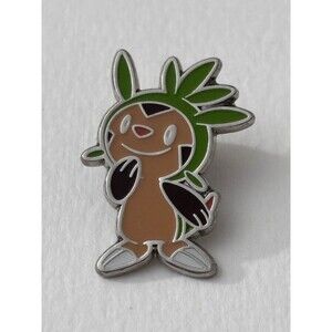 2013 Pokemon Official Chespin Collectible Enamel Pin 1.1" X and Y Nintendo